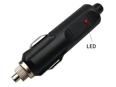 Automatisk hannplugg sigarettenneradapter med LED KLS5-CIG-014L
